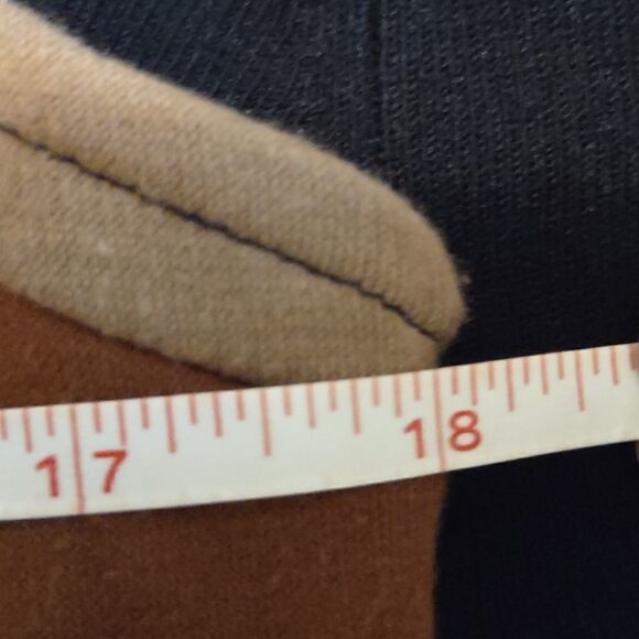 New Worthington, Size S, Brown Black‎ White Color block, Peplum Top Sleeveless - Picture 8 of 8